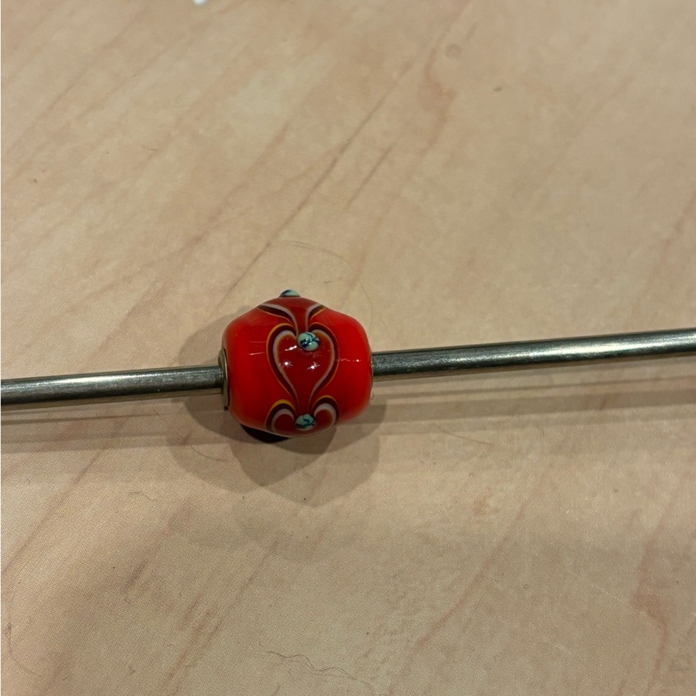 Rare retired Trollbeads barrel bead